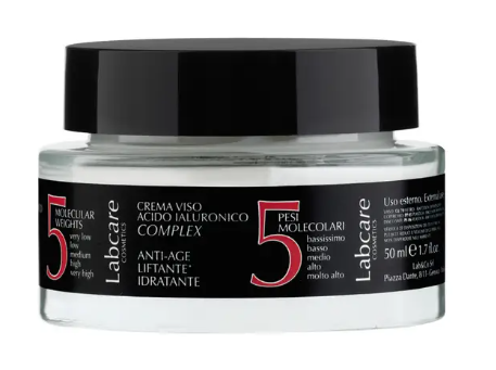 Labcare Crema Viso Acido Ialuronico Complex - Labcare Cosmetics - 50 ml - Crema viso idratante intensiva con acido ialuronico